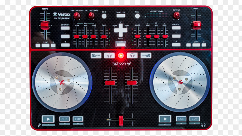 Musical Instruments DJ Controller Vestax Typhoon Virtual Mixer PNG