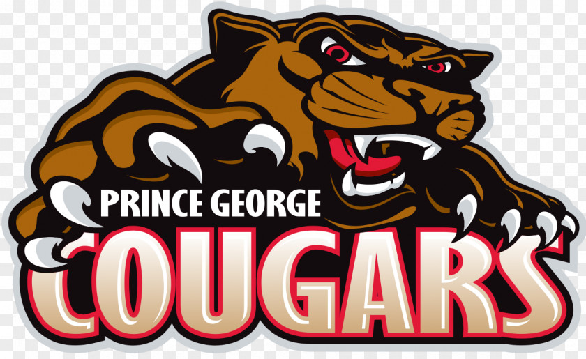 Prince George Cougars Logo Western Hockey League Ice PNG