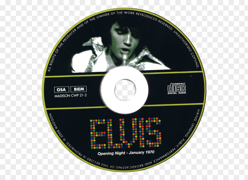 Elvis Presley 1970 Compact Disc Don Camillo's Last Round Brand Disk Storage PNG