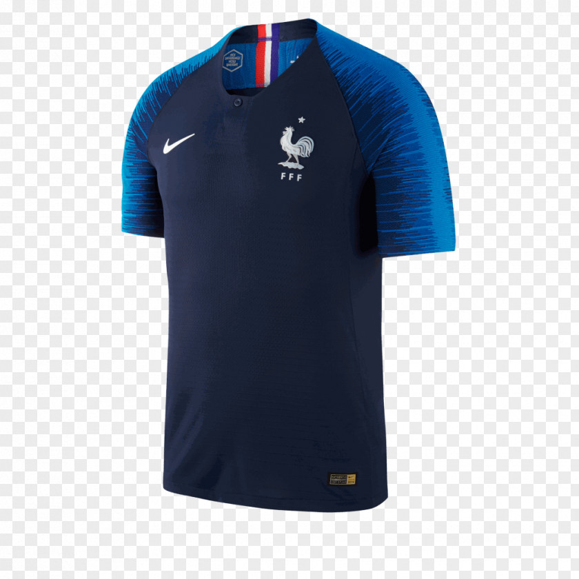 Nike 2018 World Cup France National Football Team Jersey T-shirt PNG
