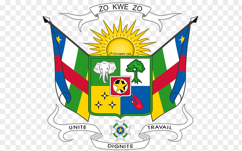 Orta Afrika Cumhuriyeti Coat Of Arms The Central African Republic Prefectures Flag Outline PNG