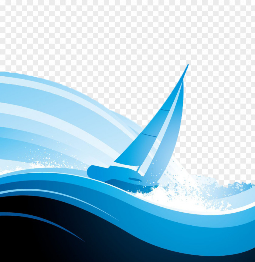 The Boat In Wind And Waves Euclidean Vector Ocean PNG