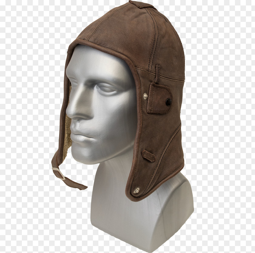 Vintage Military Headgear Brown Neck PNG