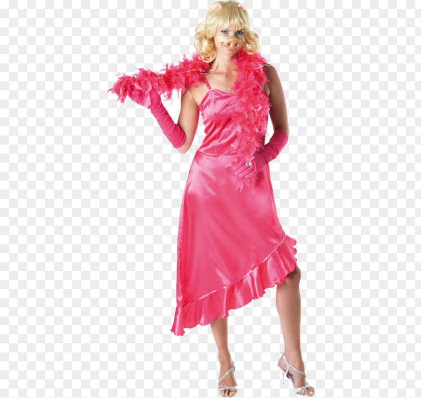 Woman Miss Piggy Costume Party The Muppets Adult PNG