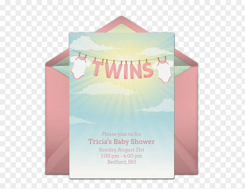 Baby Shower Twins Paper Product Pink M PNG