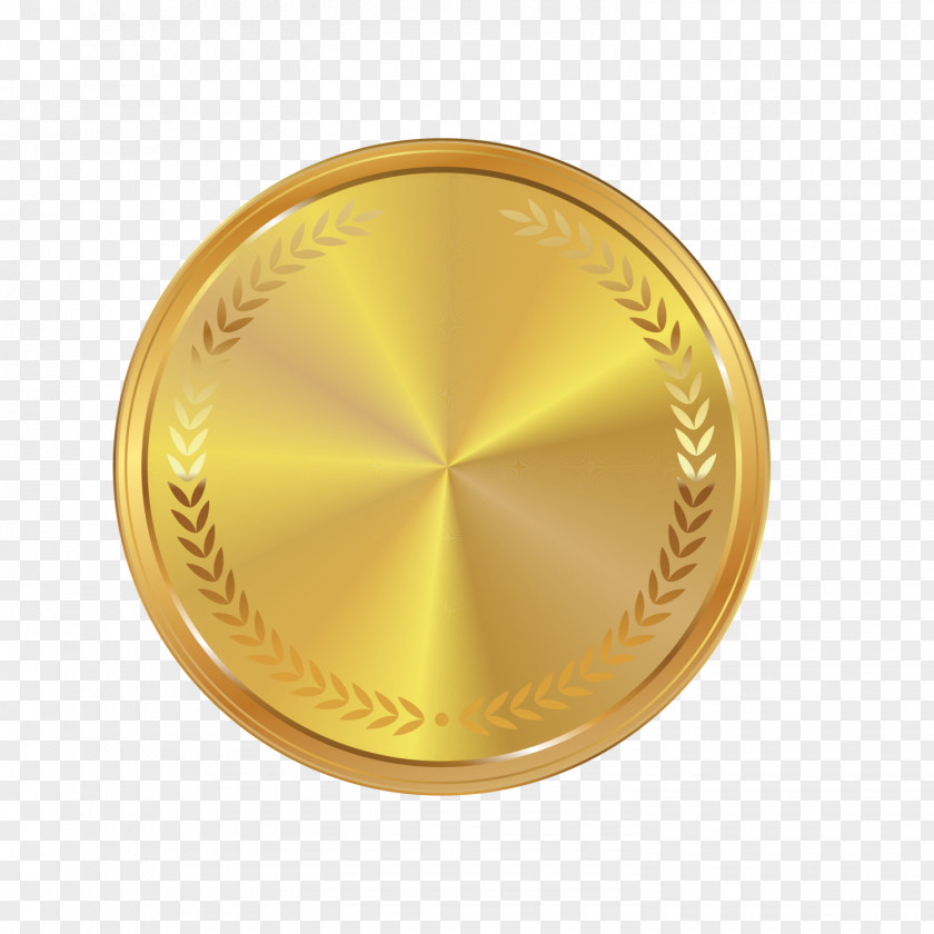 Golden Atmosphere Medal Gold Icon PNG