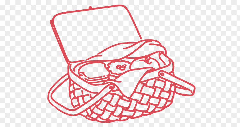 Picnic Baskets Coloring Book Drawing PNG