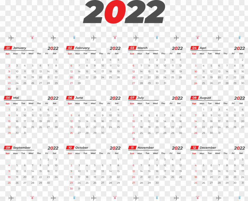 2022 Yeary Calendar 2022 Calendar PNG