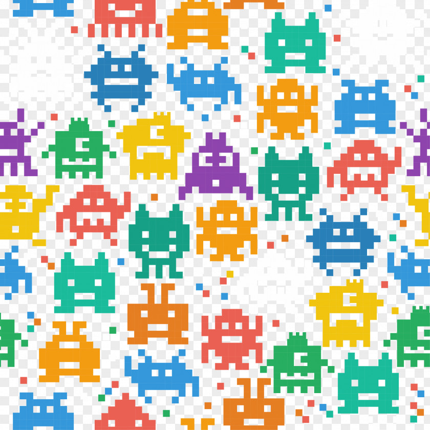 Alphabeto Border Pixel Art Design Image Vector Graphics PNG