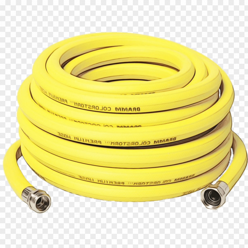 Garden Tool Networking Cables Yellow Background PNG