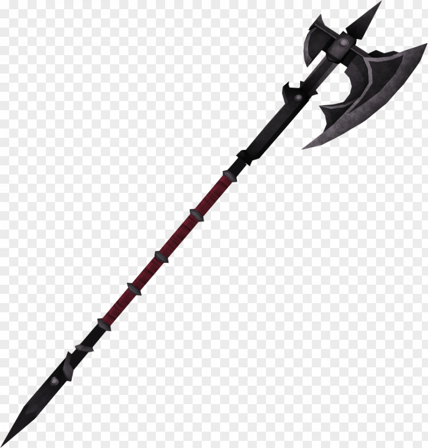 Halberd Bardiche Melee Weapon Voulge PNG