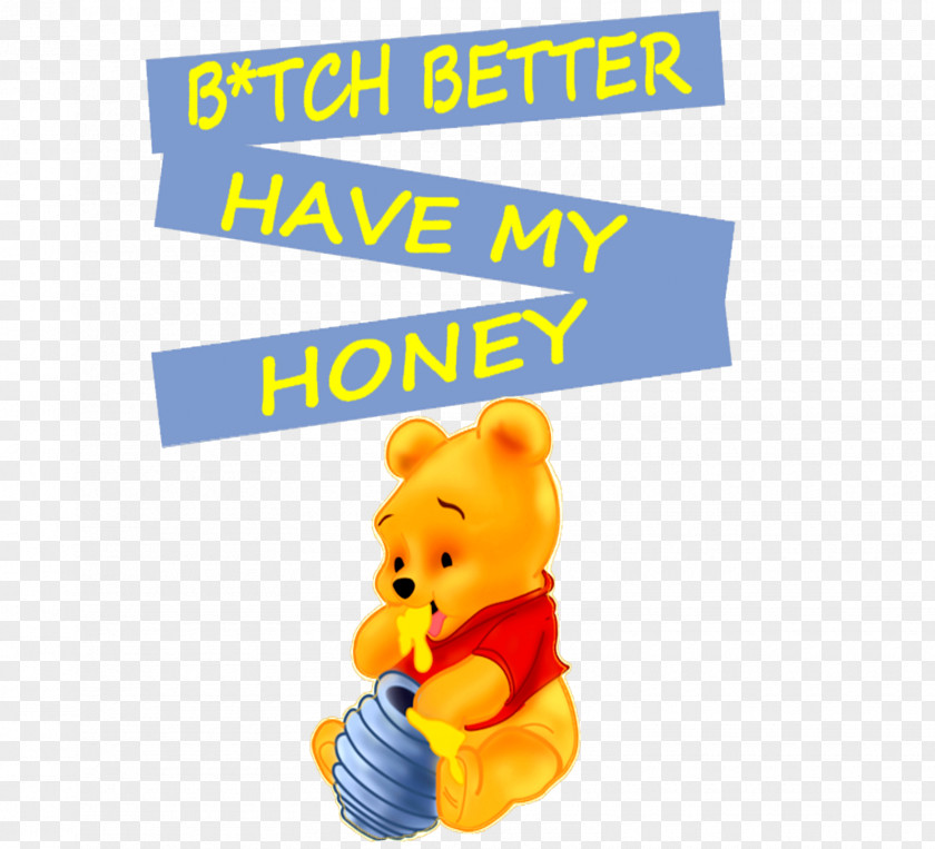 Pooh Honey Toy Material Animal Font PNG