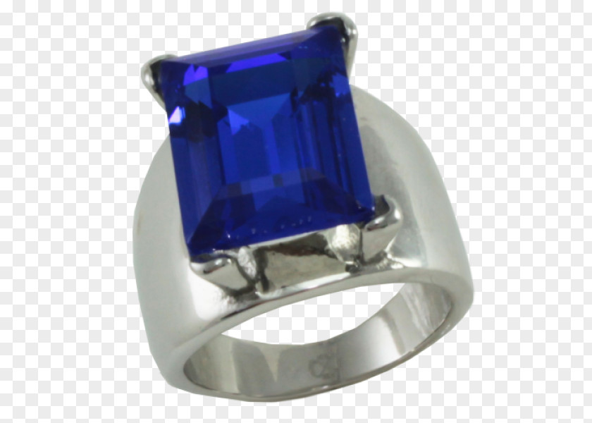 Sapphire Cobalt Blue Silver PNG