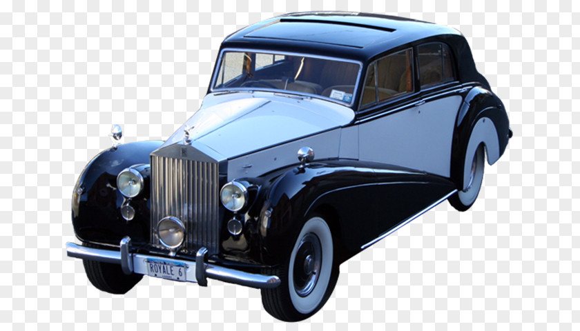 Vintage Car Front Rolls-Royce Phantom VI Silver Dawn Cloud Wraith PNG