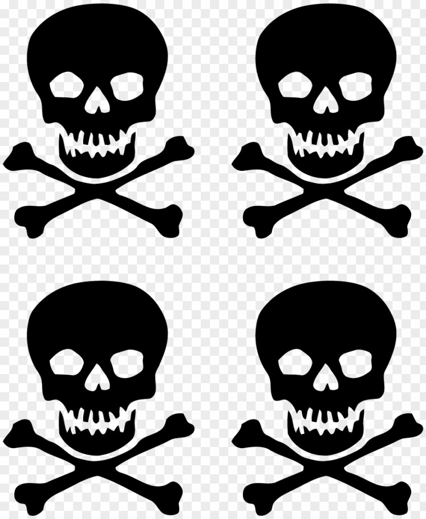 Bad Smell Skull And Crossbones Sticker Wall Decal T-shirt PNG