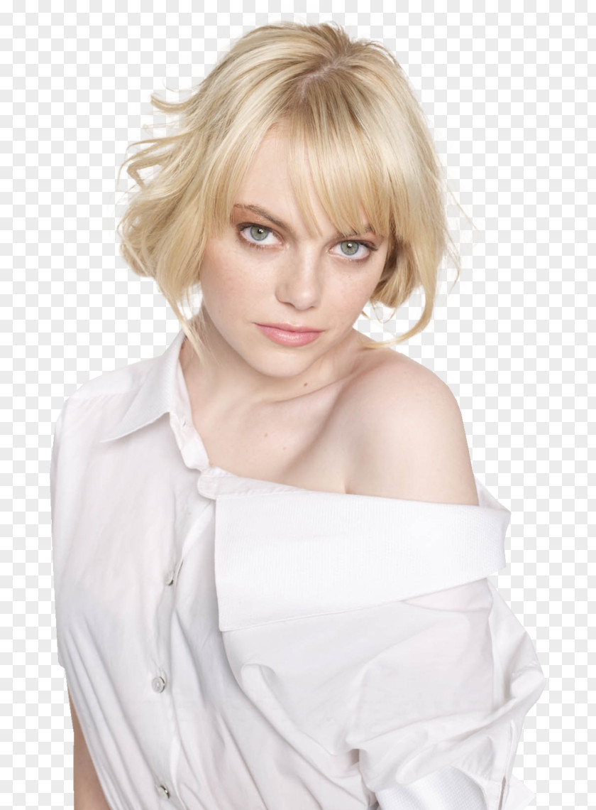 Emma Stone Mary DuPrie Studios Hair Coloring Model Long PNG