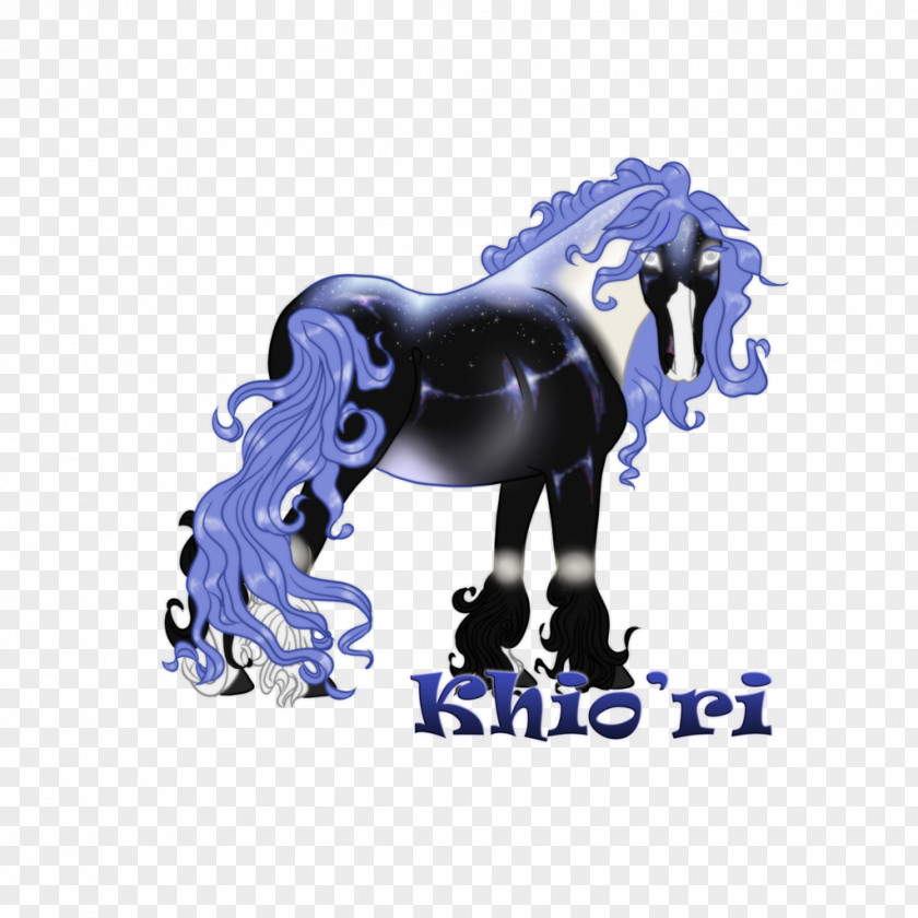 Honorable Horse Stallion Halter Mane Cobalt Blue PNG