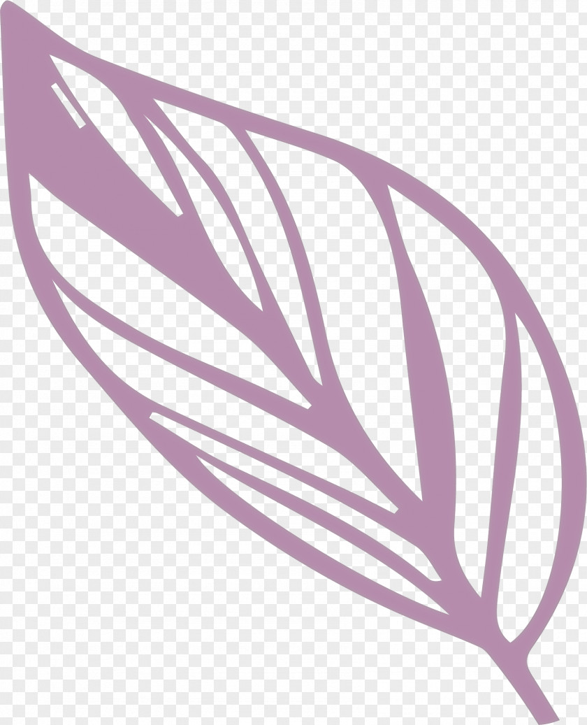 Simple Leaf Drawing Outline PNG