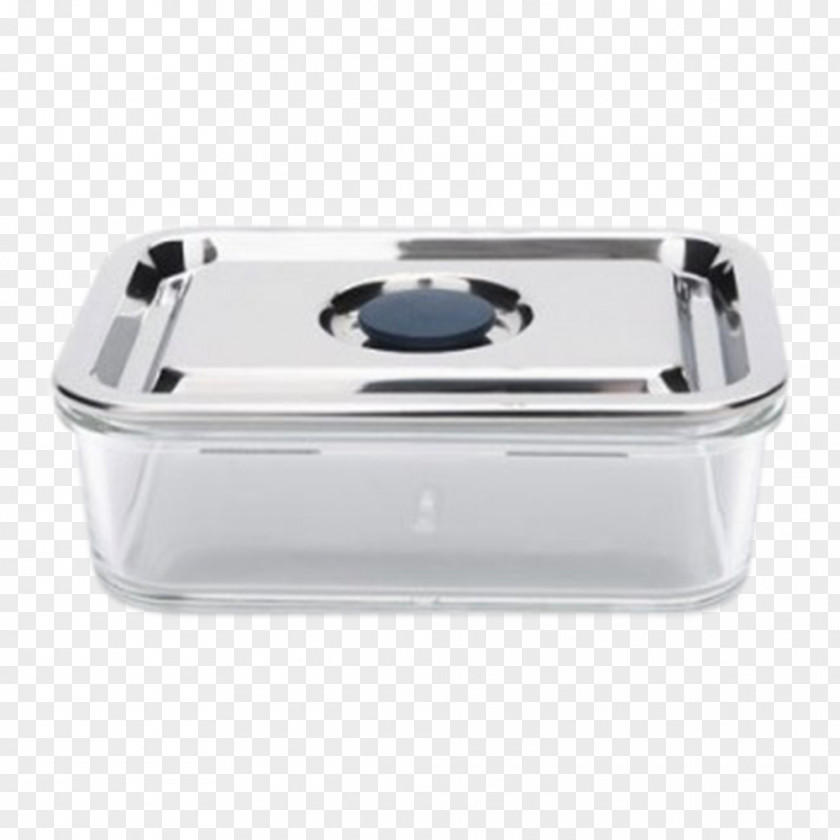 Glass Stainless Steel Lid Container PNG