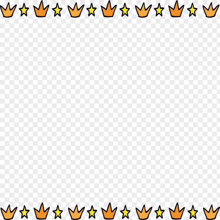 Hand Painted Small Crown Border Download PNG