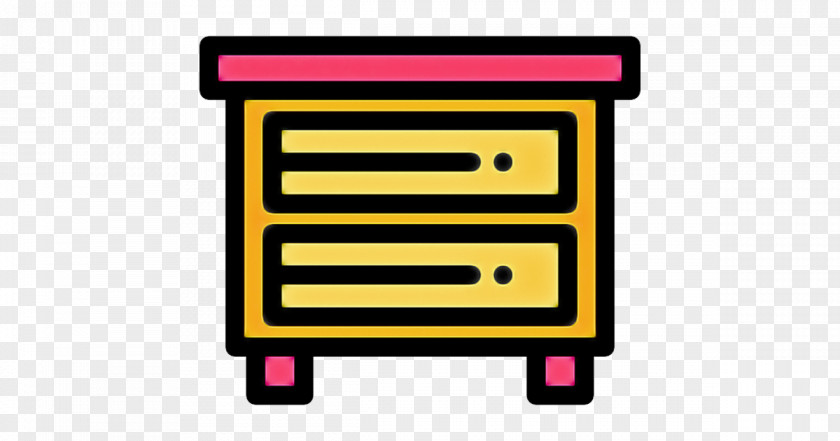 Yellow Line Icon Drawer Rectangle PNG