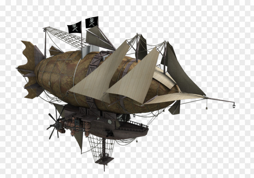 A Treasure House Airship Pirate Abney Park Aircraft Airplane PNG