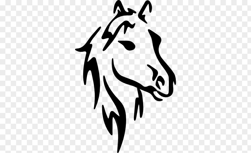 Horse Drawing Stencil Sketch PNG