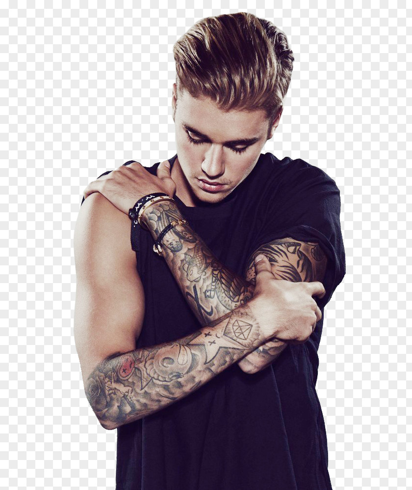 Justin Bieber Sleeve Tattoo Artist PNG