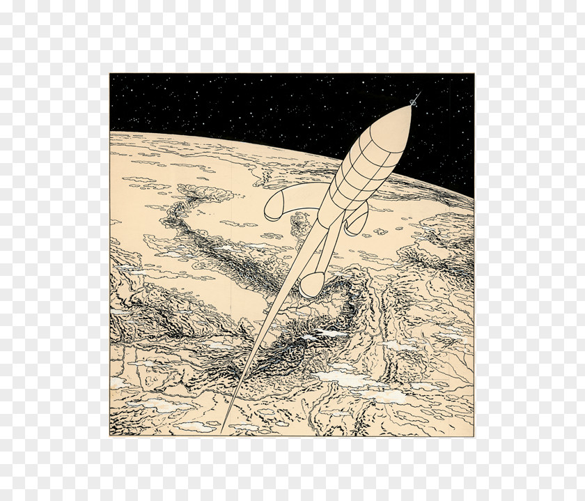 Planche Destination Moon Tintin In Tibet Red Rackham's Treasure The Congo Sea Sharks PNG