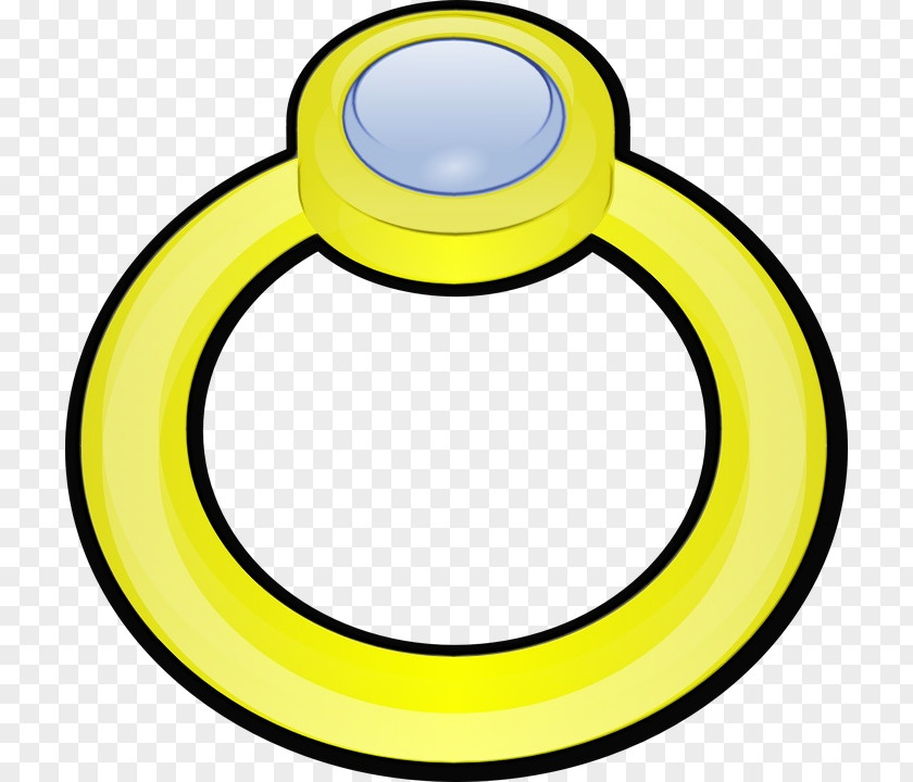 Symbol Yellow Paper Clip PNG