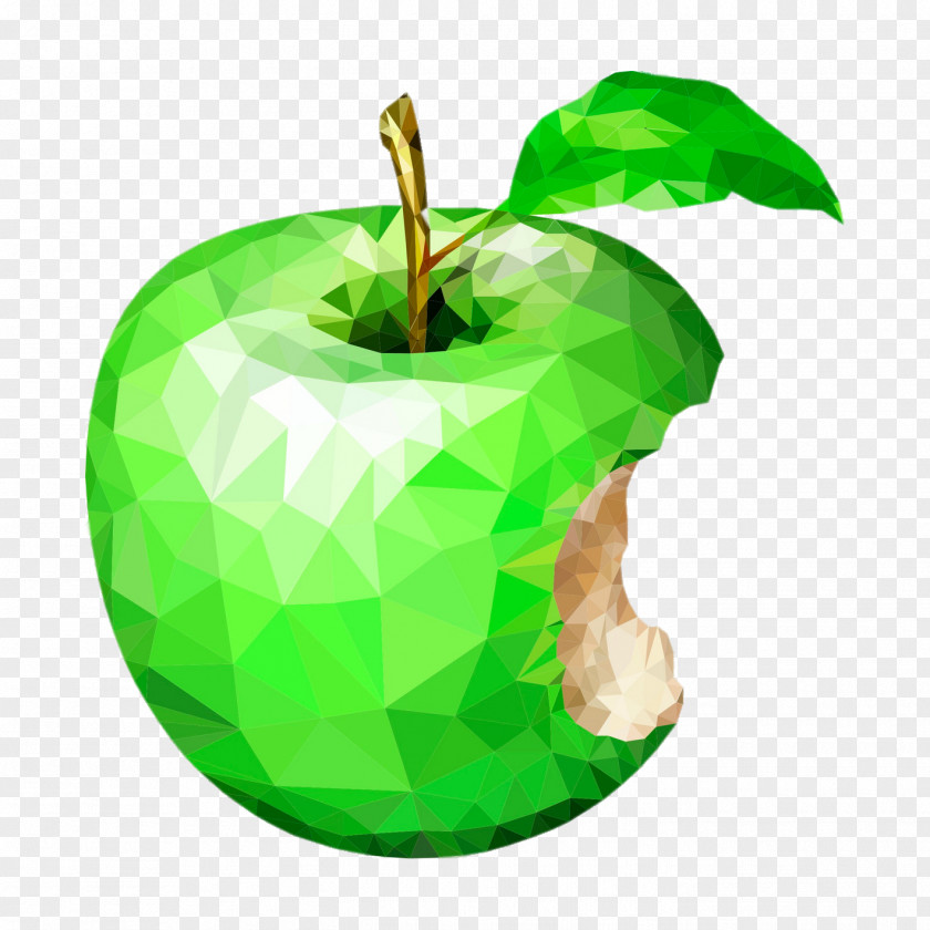Creative Lattice-like Green Apple Icon Image Format PNG