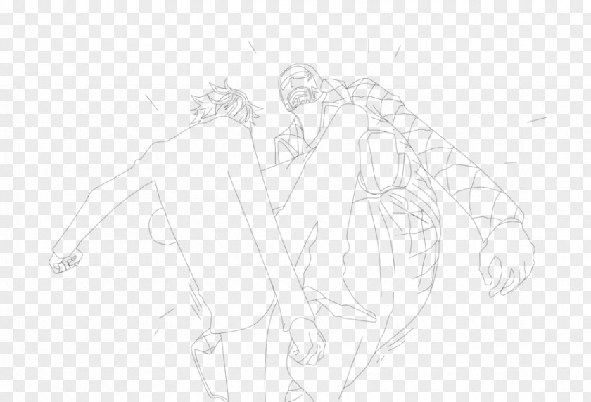 Sanji One Piece Line Art Drawing Cartoon Sketch PNG