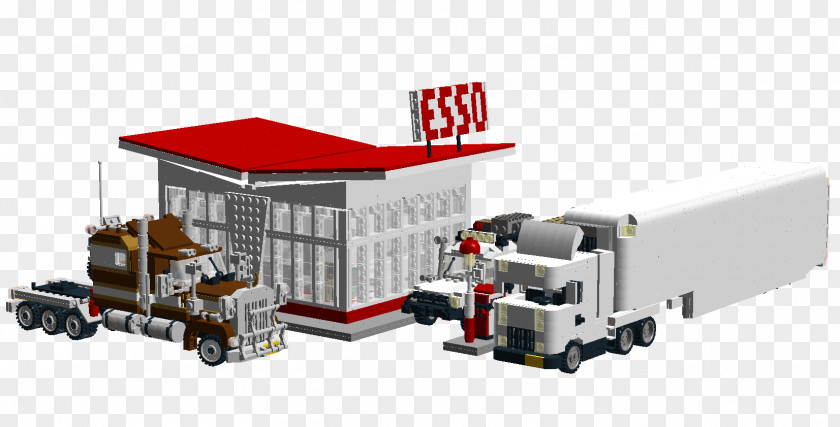 Esso Filling Station Architect LEGO PNG