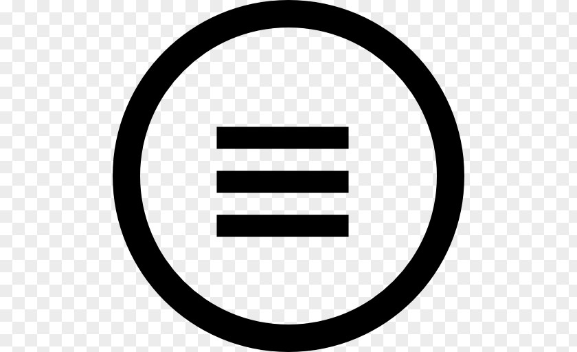 Menu Button Circle Symbol Clip Art PNG