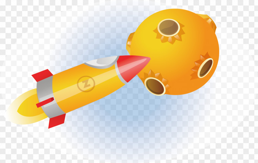 Satellite Rocket Planet Icon PNG