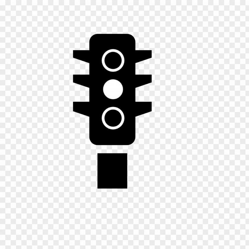 Simple Pen, Black And White Traffic Light Semaphore Icon PNG