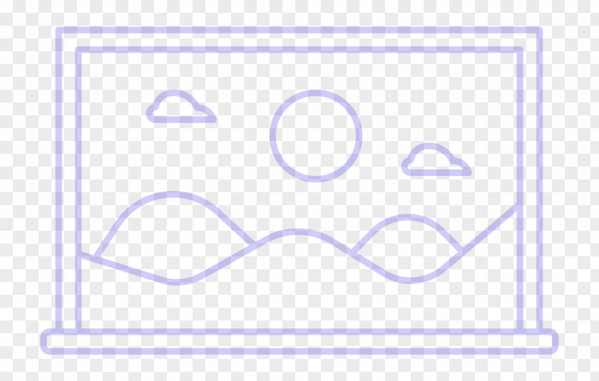 Vector Line Icon Page Layout Computer PNG