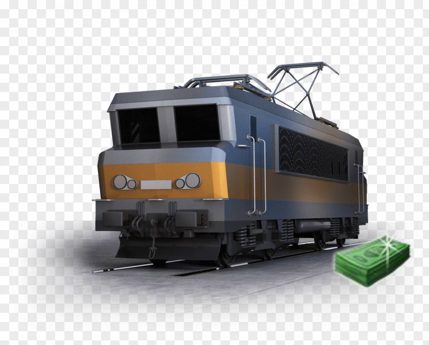 Design Electric Locomotive Passenger Car Rail Transport Railroad PNG