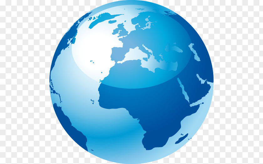 Earth Globe World Map Color PNG