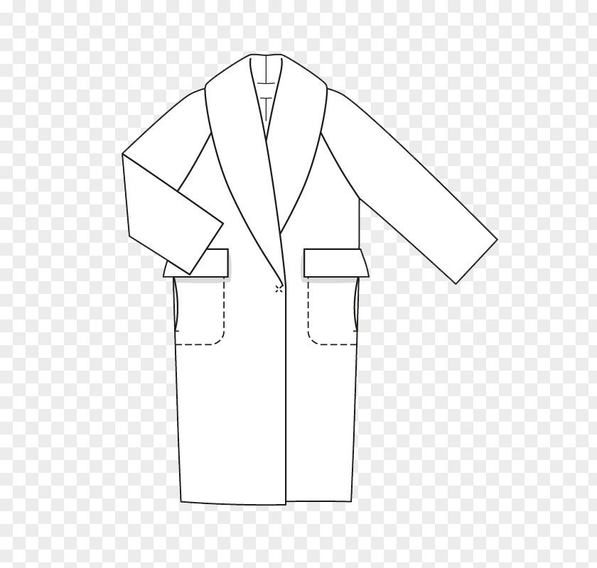 Jacket Sleeve Collar Coat Burda Style Pattern PNG