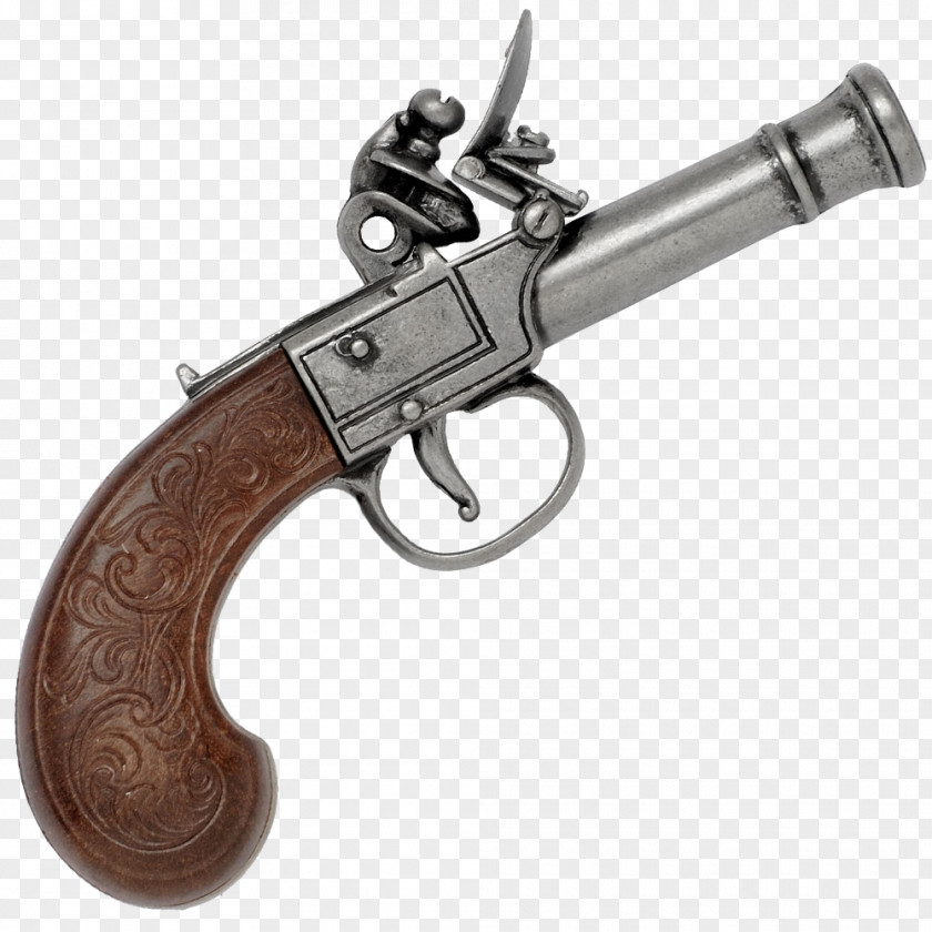 Pirate Map Trigger Flintlock Firearm Revolver Pistol PNG