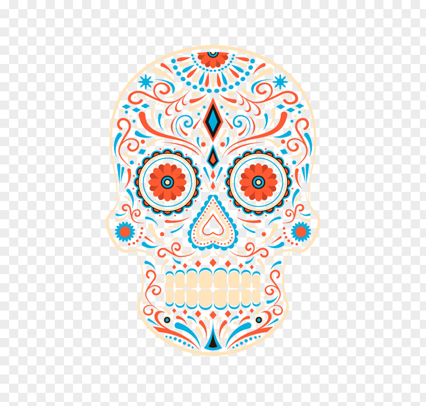 Vector Skull Graphic Design PNG