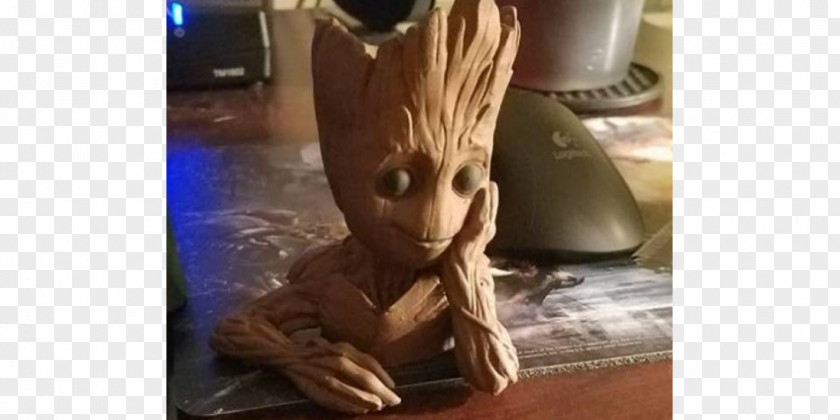 Baby Groot 3D Printing Chainsaw Carving PNG