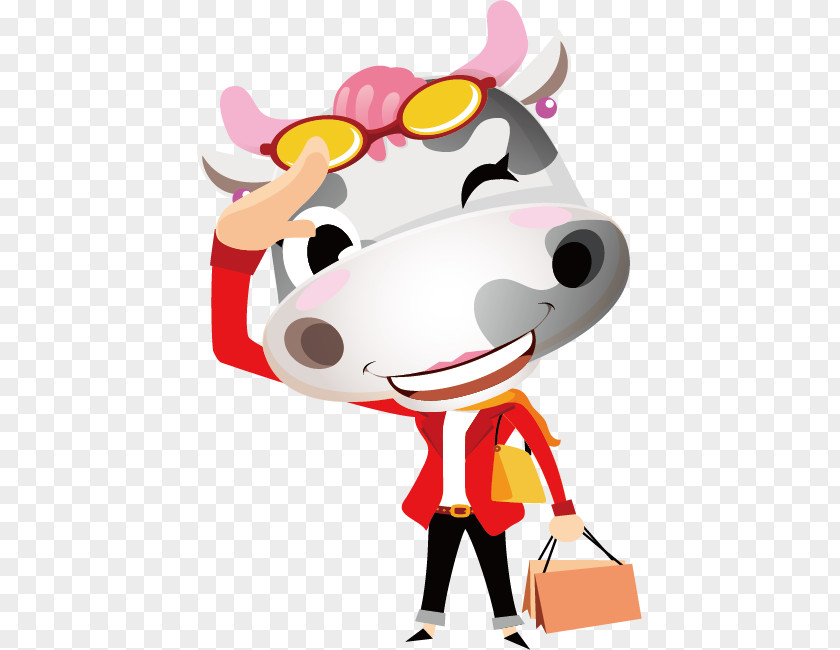 Fashion Cow Cattle PNG