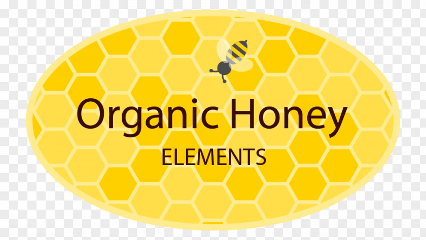 Hand-painted Oval Bee Hive Letters Honey Honeycomb PNG