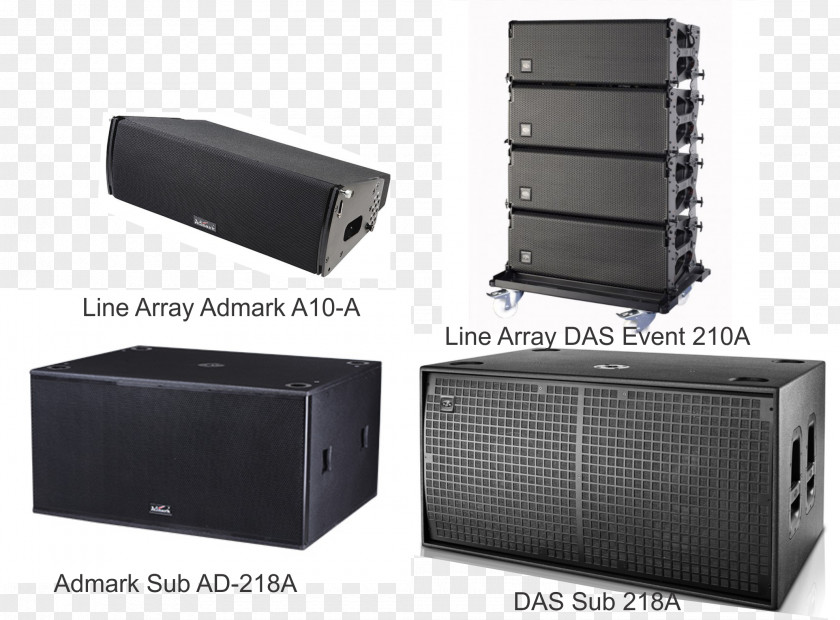 Line Array D.A.S Audio Event 208A Loudspeaker Public Address Systems PNG
