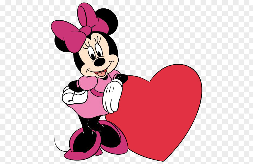 Minnie Mouse Mickey Daisy Duck Valentine's Day Clip Art PNG