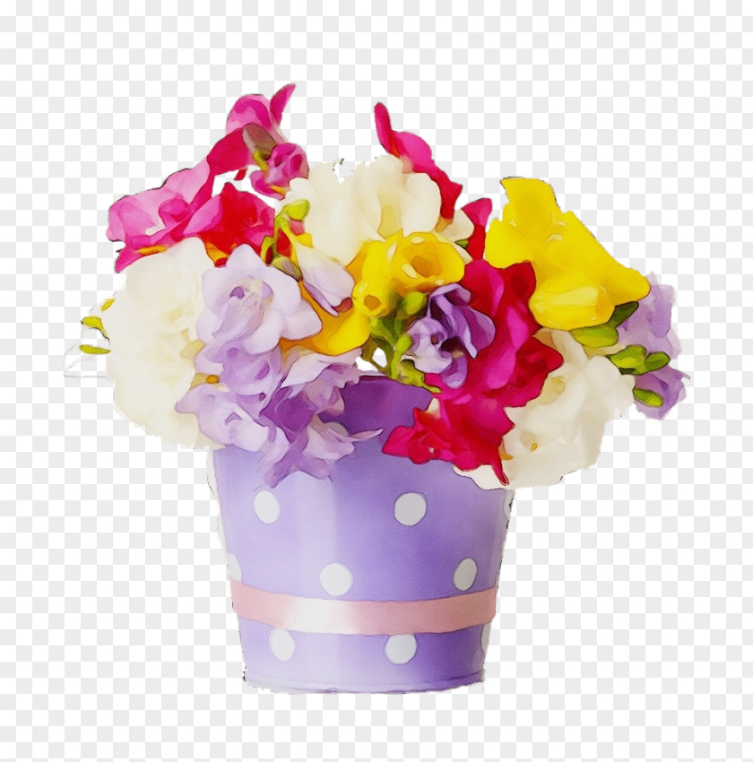Sweet Pea Pink Flower Violet Purple Cut Flowers Flowerpot PNG