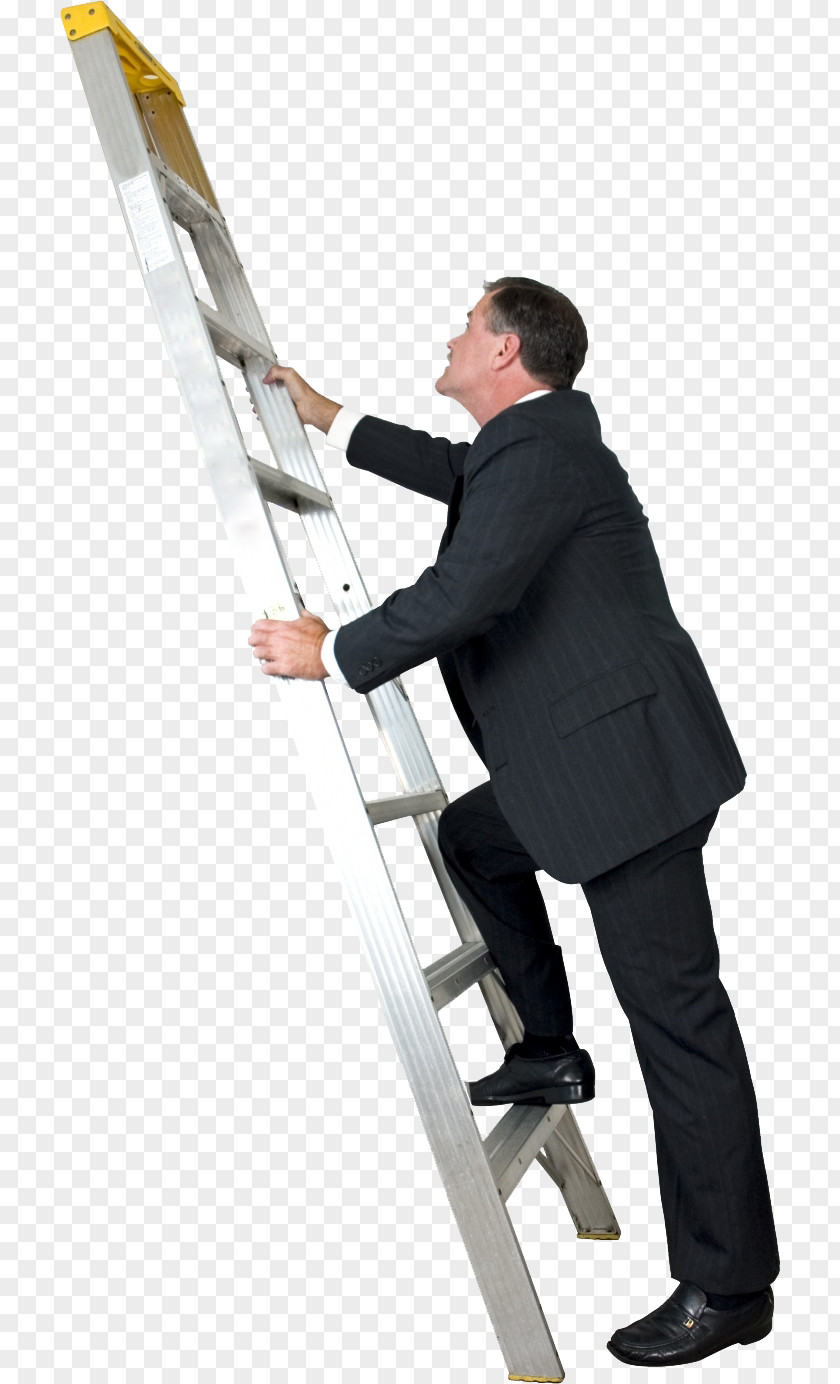 The Man Who Climbs Ladder Stairs PNG