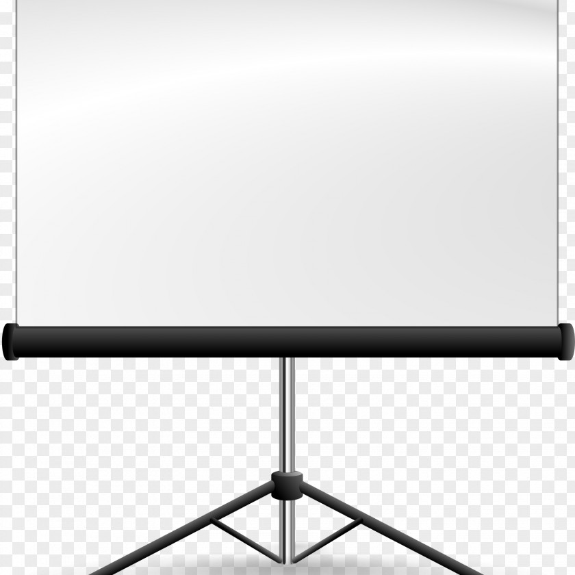 Tripod Flat Panel Display Table Cartoon PNG